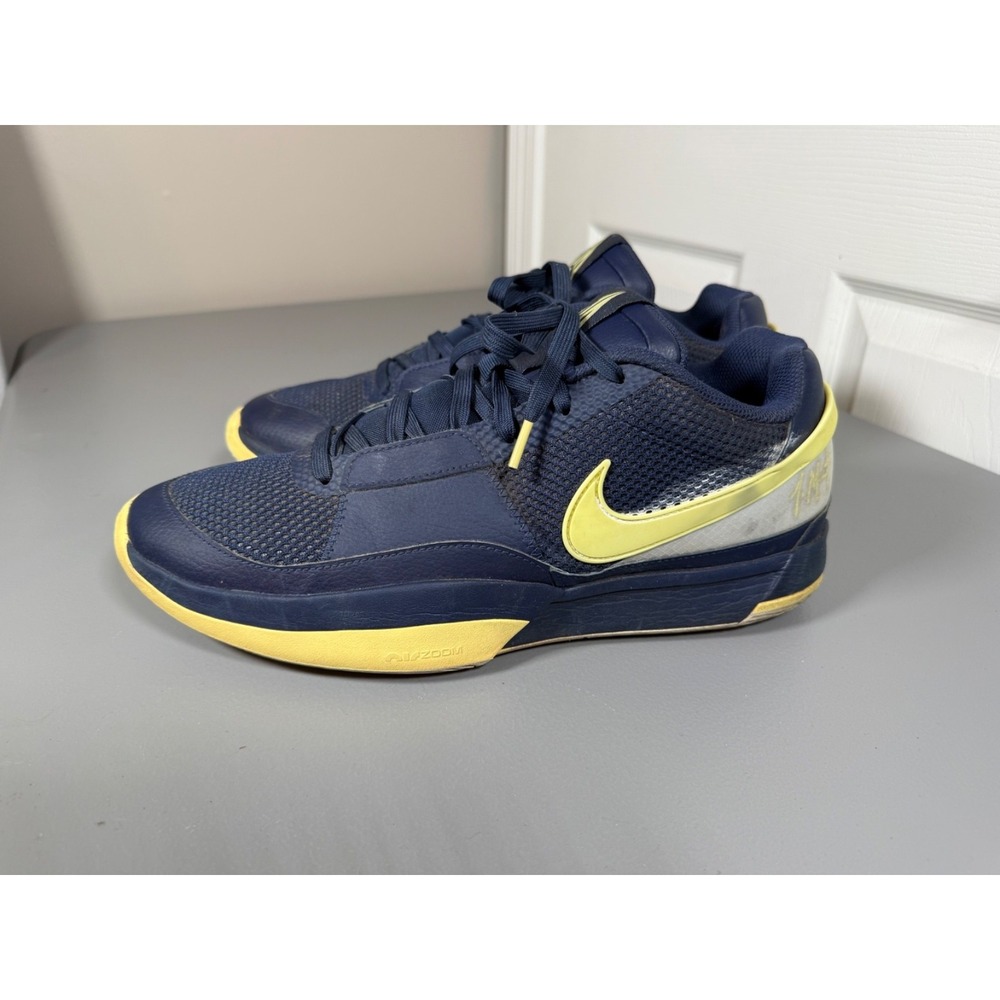 Nike Ja 1 Murray State Navy Yellow Mens Basketball Sneaker Size 12 FQ4796-402 - Picture 6 of 12